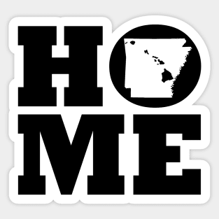 Arkansas and Hawai'i HOME Roots by Hawaii Nei All Day Sticker